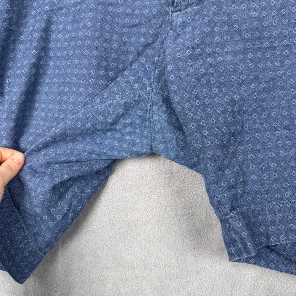 Polo Ralph Lauren Blue Diamond‎ Print Straight Fit Cotton Shorts Mens 42
